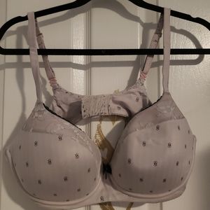 VICTORIA'S SECRET GRAY & PINK PUSH UP BRA 38D